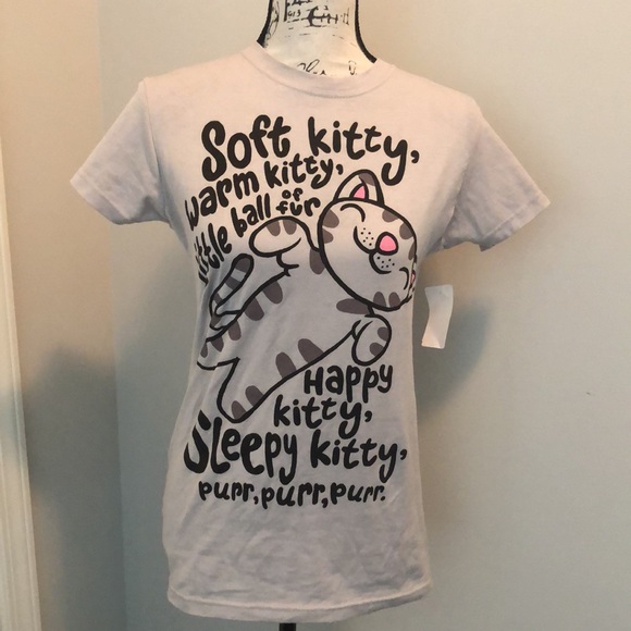 Ripple Junction Tops - Big Bang Theory Soft Kitty Short Sleeve Tee Medium